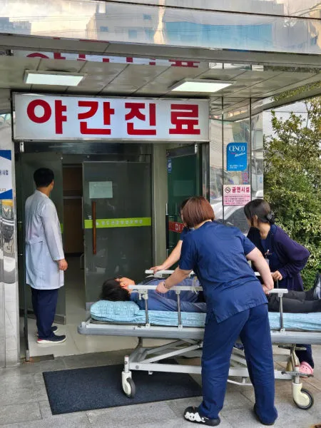 동두천중앙성모병원 응급실 입구 모습./사진제공=경기도