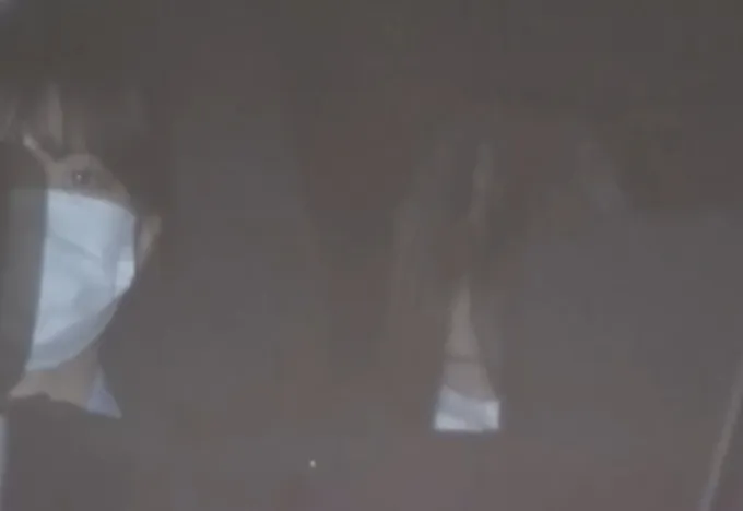 체포된 용의자 야스후쿠 쿠미코/사진==TBS 보도화면 갈무리