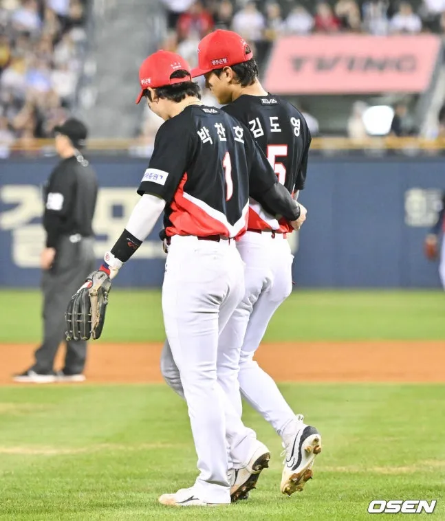 2024년 9월 박찬호와 김도영.